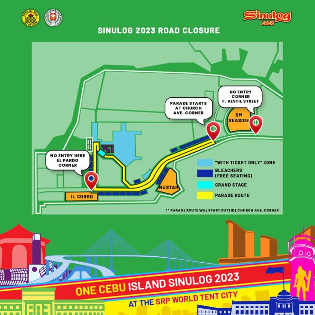 Sinulog 2023 Road Closure and Traffic Advisory Sinulog Foundation Inc